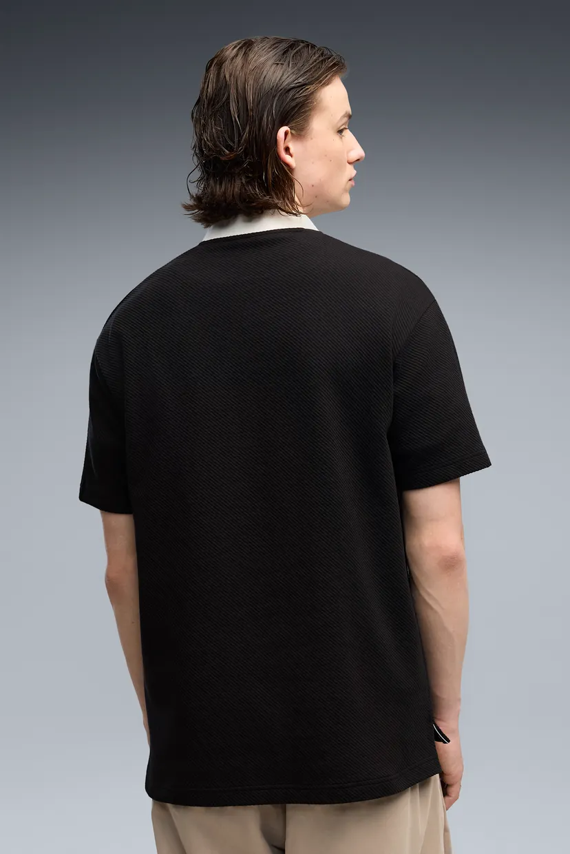 Мужская черная футболка PUMA Class Relaxed Polo Men 3