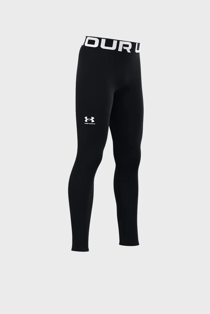 Детские черные термобрюки UA CG Armour Leggings 3