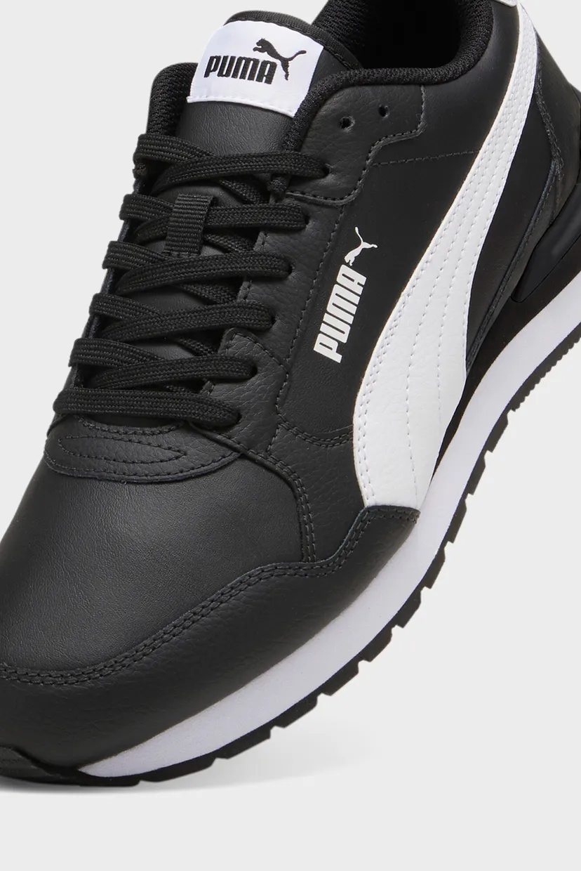Черные кожаные кроссовки ST Runner v4 Leather Sneakers Unisex 6