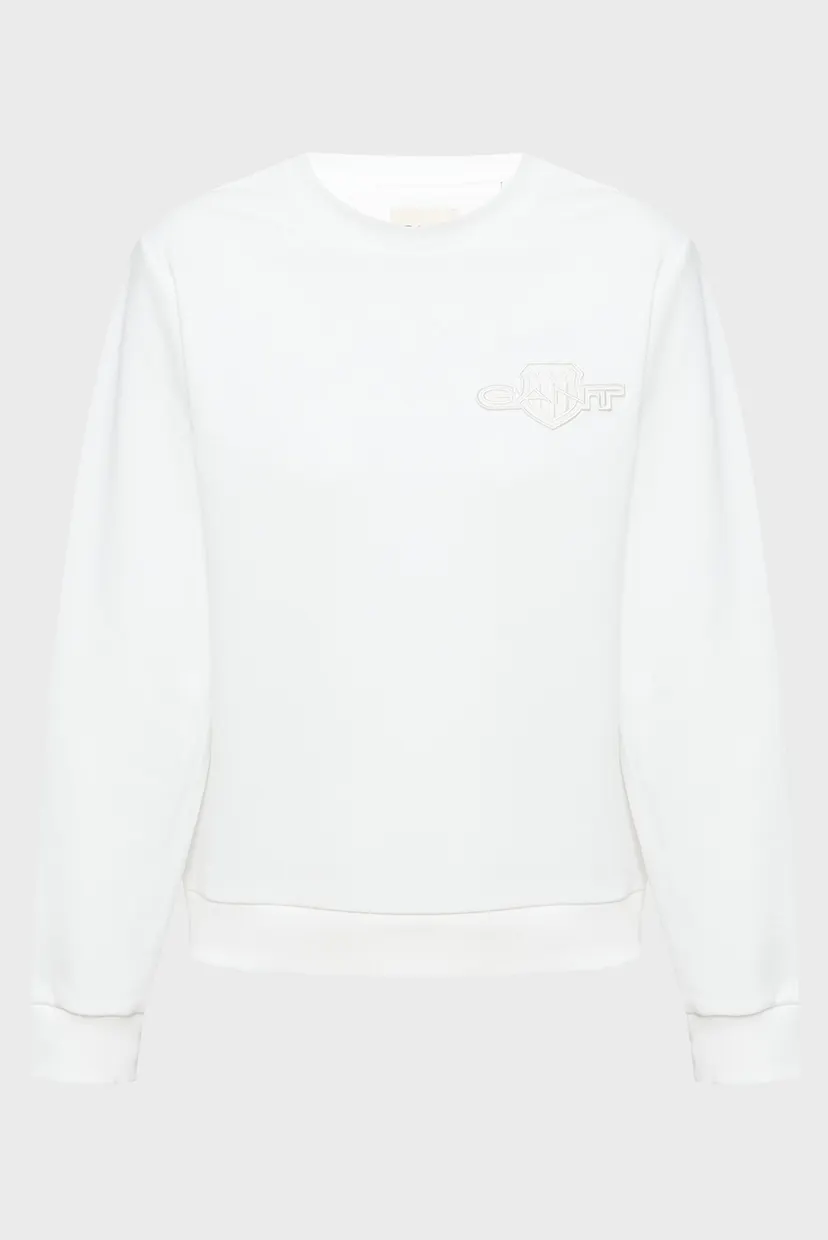 Жіночий білий світшот SHIELD C-NECK SWEAT 6