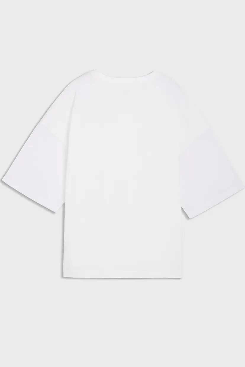 Женская белая футболка HER Oversized Tee Women 5