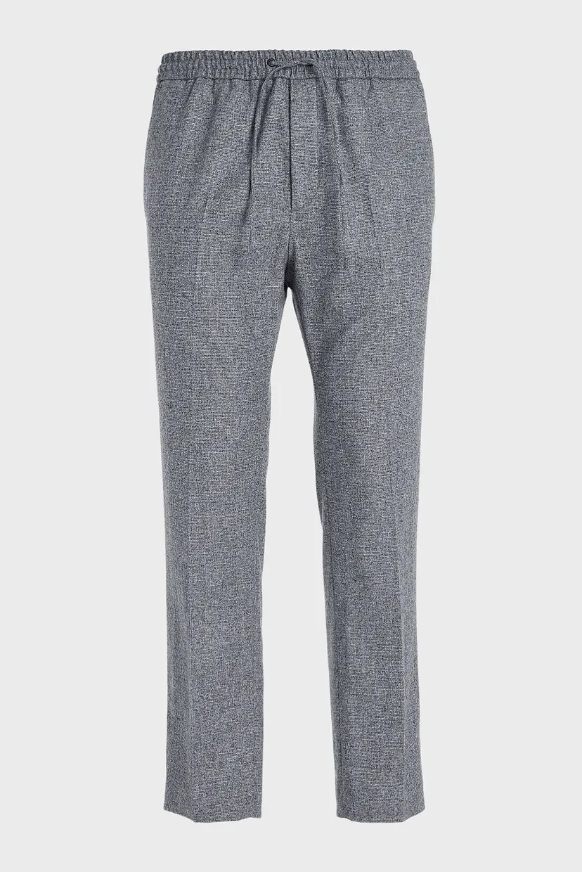 Чоловічі сірі вовняні брюки TWO TONE FLANNEL 5