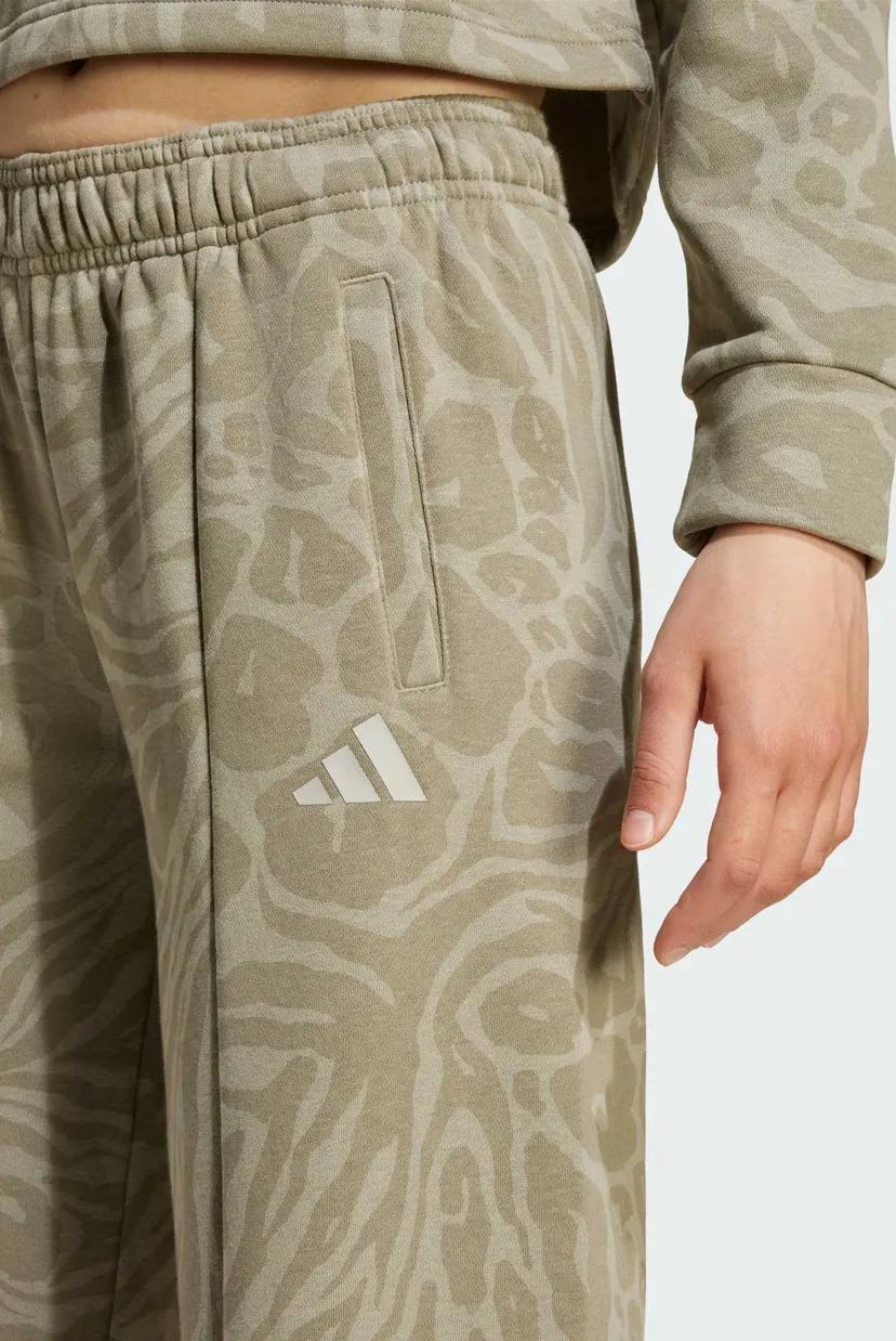 Дитячі оливкові спортивні штани з візерунком Future Icons Wide Leg Open Hem Kids 4