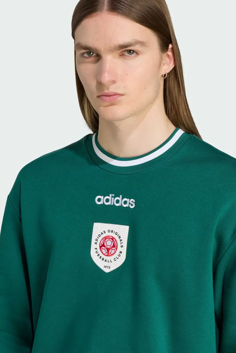 Мужской зеленый свитшот Badge Crewneck 4