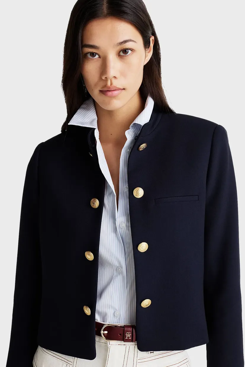 Жіночий темно-синій жакет PUNTO SHORT SB BLAZER JACKET 4