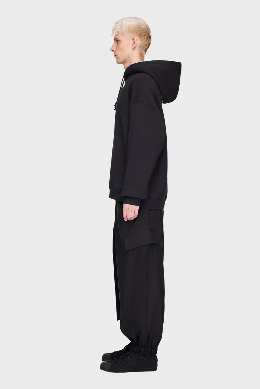 Черное худи Y-3 Graphic (унисекс) 7