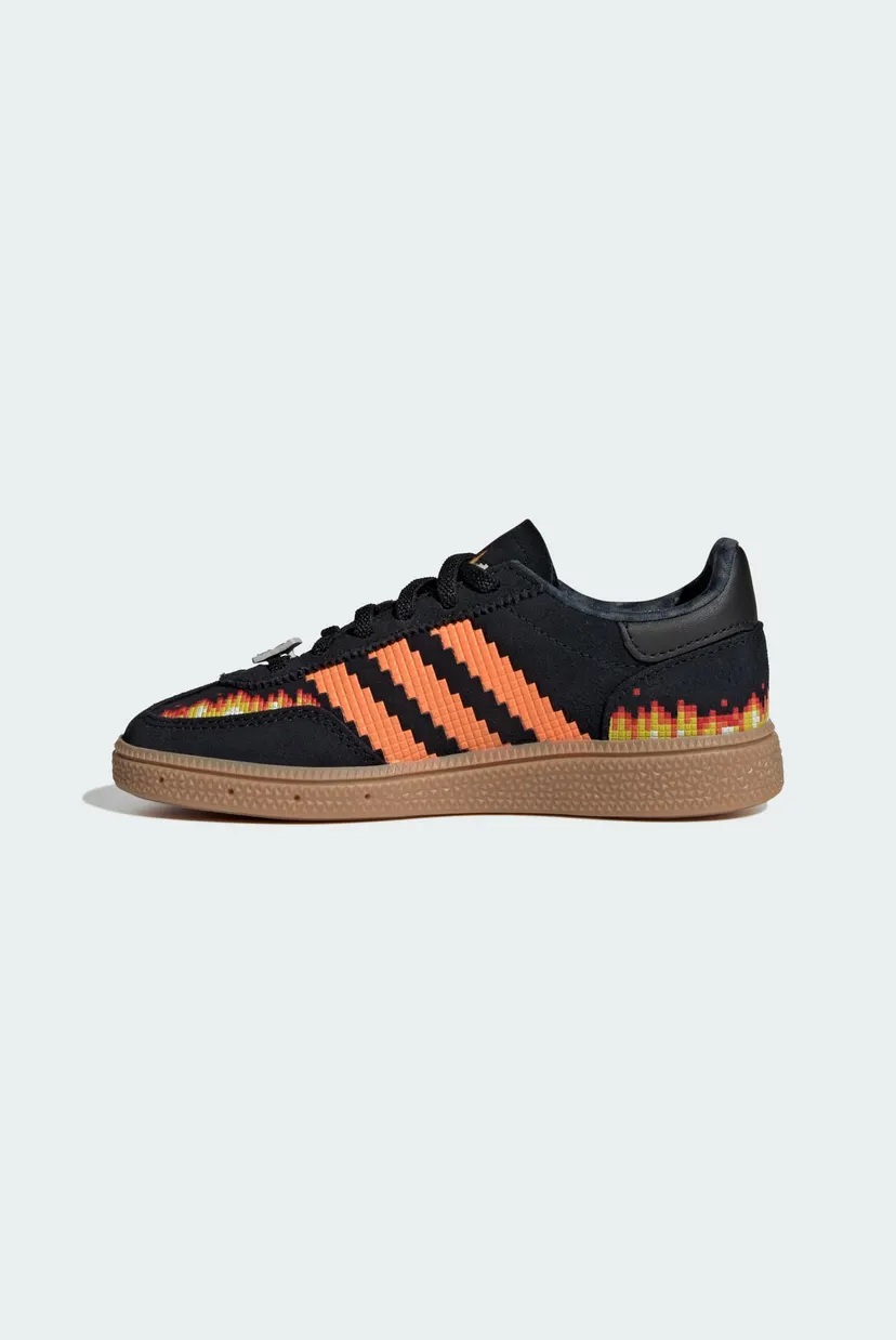 Детские черные сникерсы ADIDAS MINECRAFT HANDBALL SPEZIAL 6