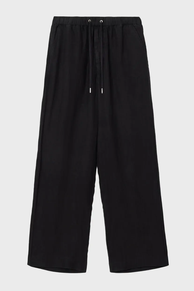Чоловічі чорні лляні брюки SHARP 4