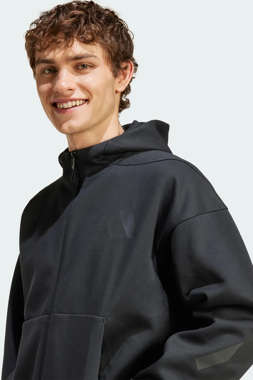 Чоловіче чорне худі New adidas Z.N.E. Full-Zip 6