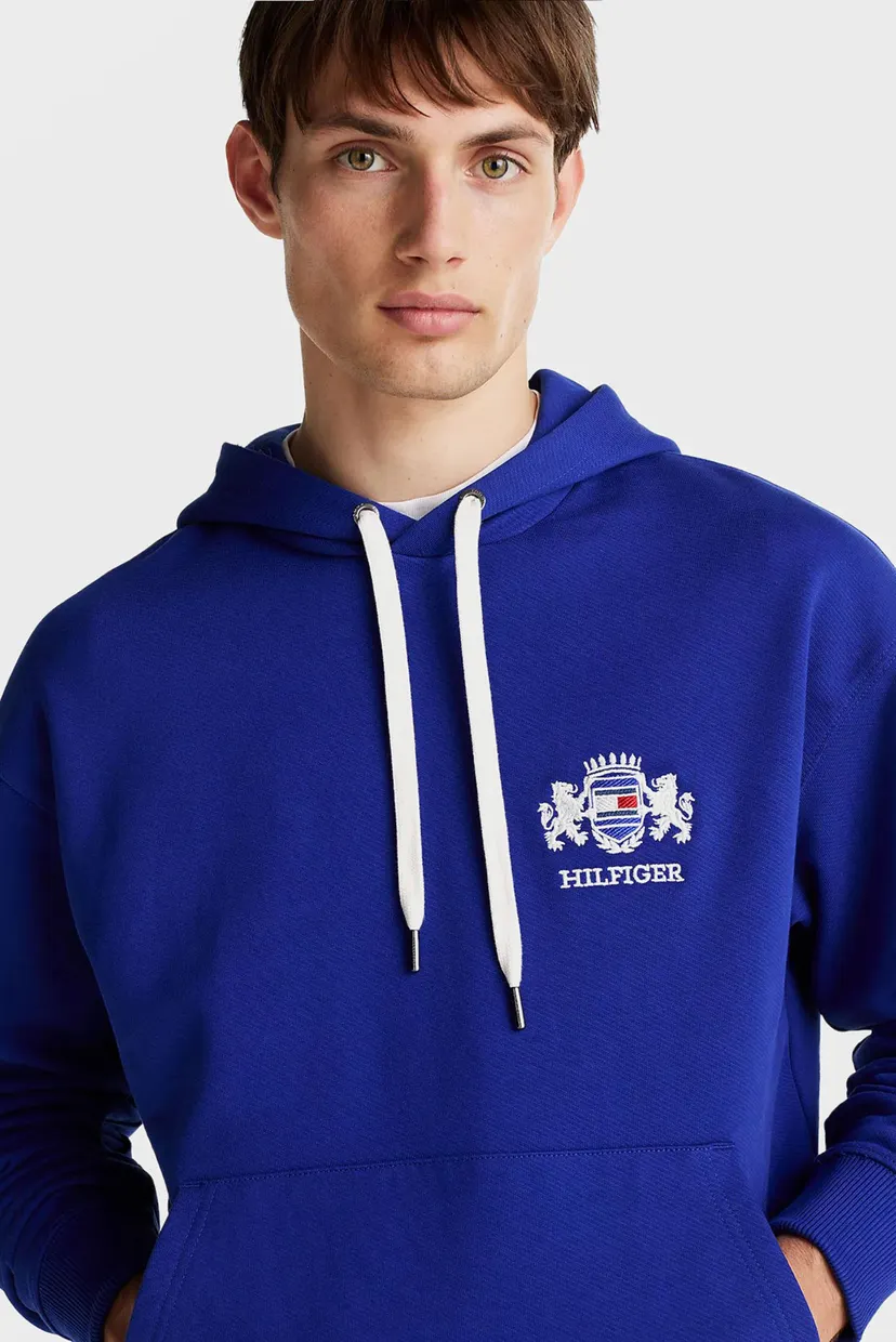 Чоловіче синє худі HILFIGER SMALL CREST 4