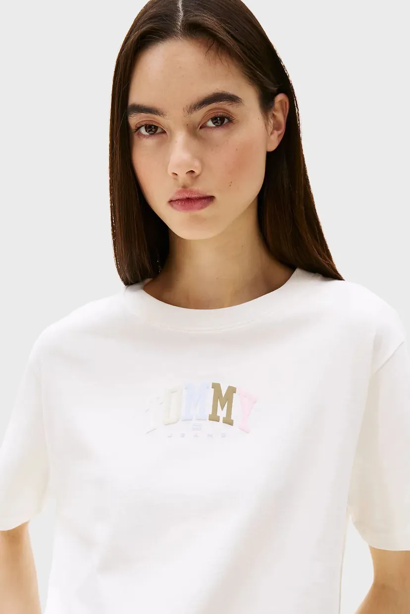 Жіноча біла футболка TJW RLX COLOR VARSITY TEE 4
