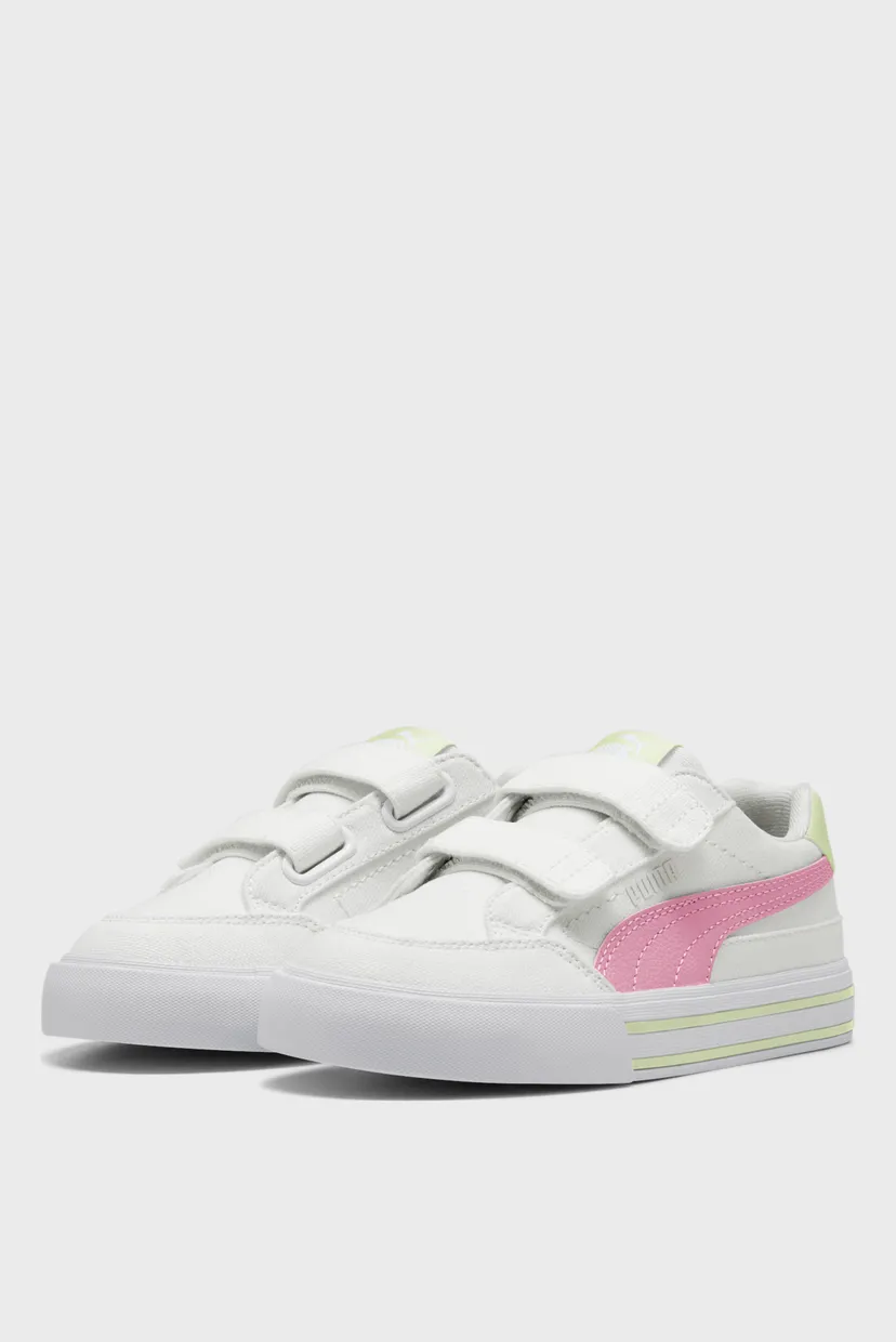 Дитячі білі снікерси Court Classic Vulc Formstrip Kids' Sneakers 3