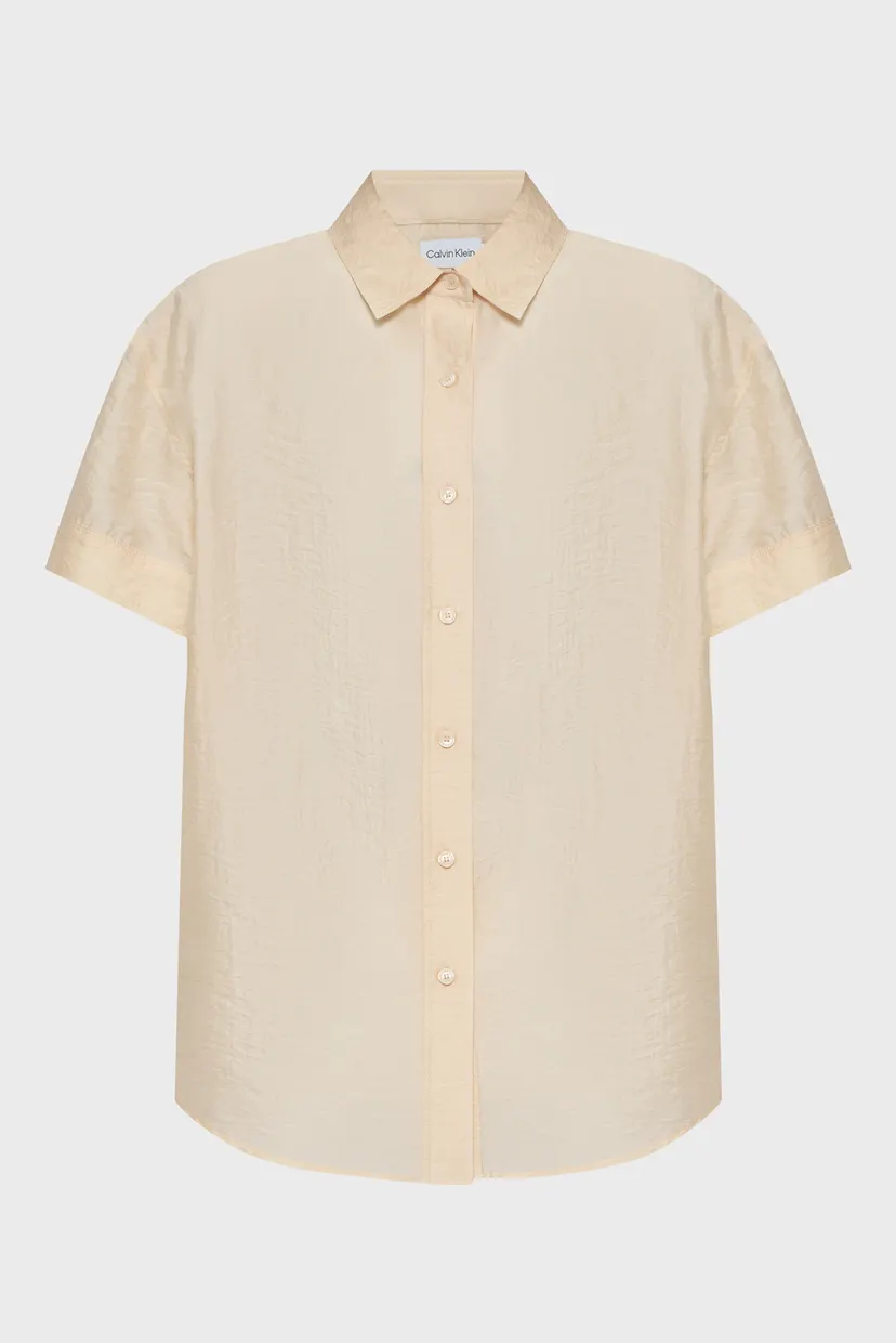 Женская бежевая рубашка TENCEL RELAXED 6