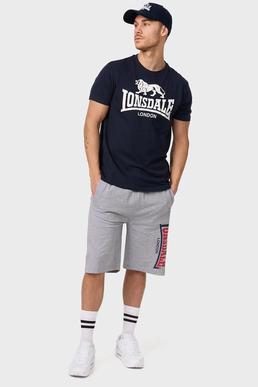 Мужская темно-синяя футболка LOGO - Men's t-shirt Regular Fit 3