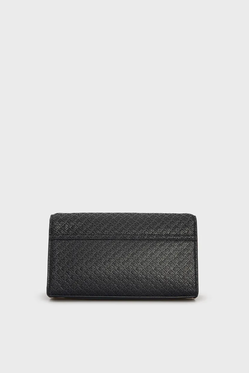 Женская темно-синяя сумка с узором TH ETERNITY SHOULDER BAG MONO 4