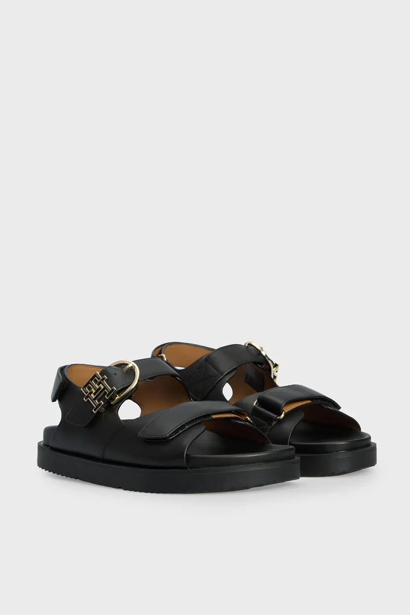 Жіночі чорні шкіряні сандалі LEATHER SPORTY SANDAL 3