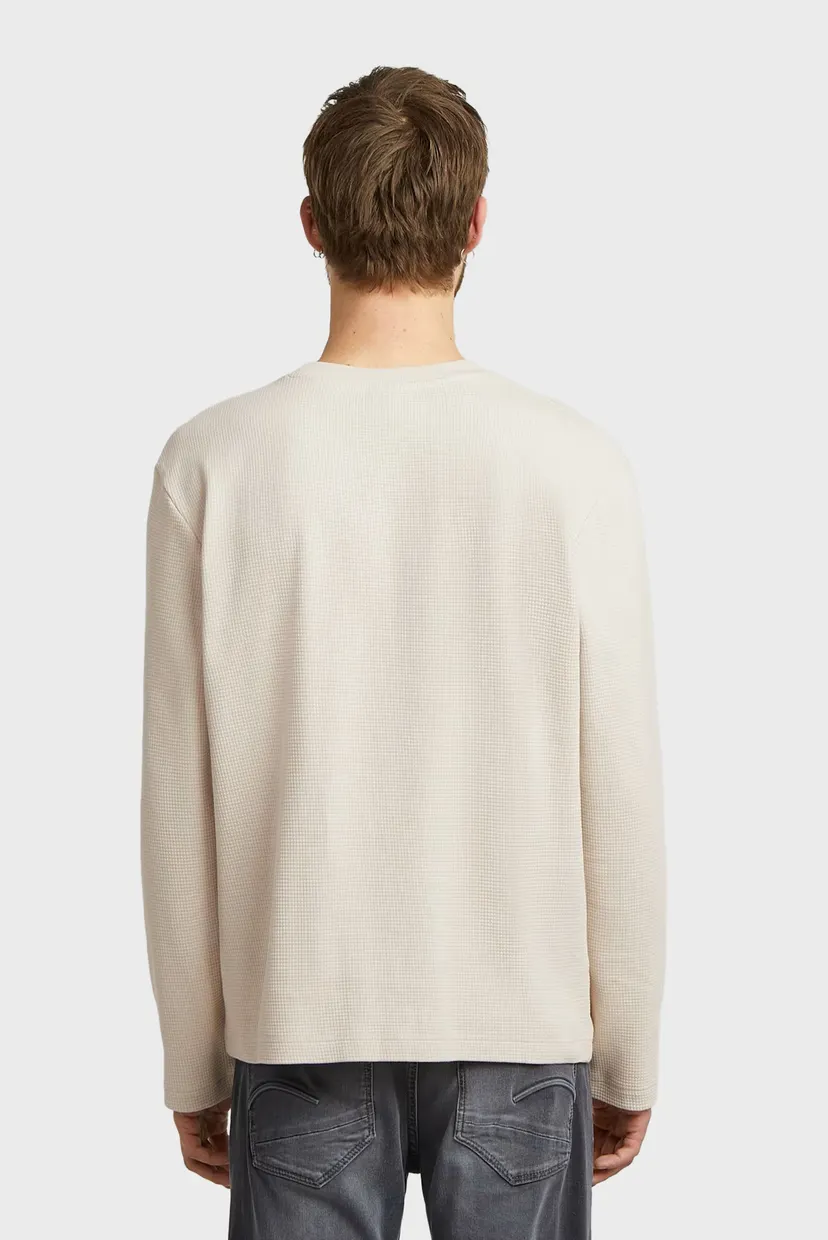 Мужской бежевый лонгслив Tweeter a line pkt r t l/s 3
