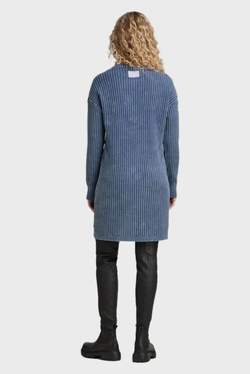 Жіноча синя сукня Loose overdyed 3