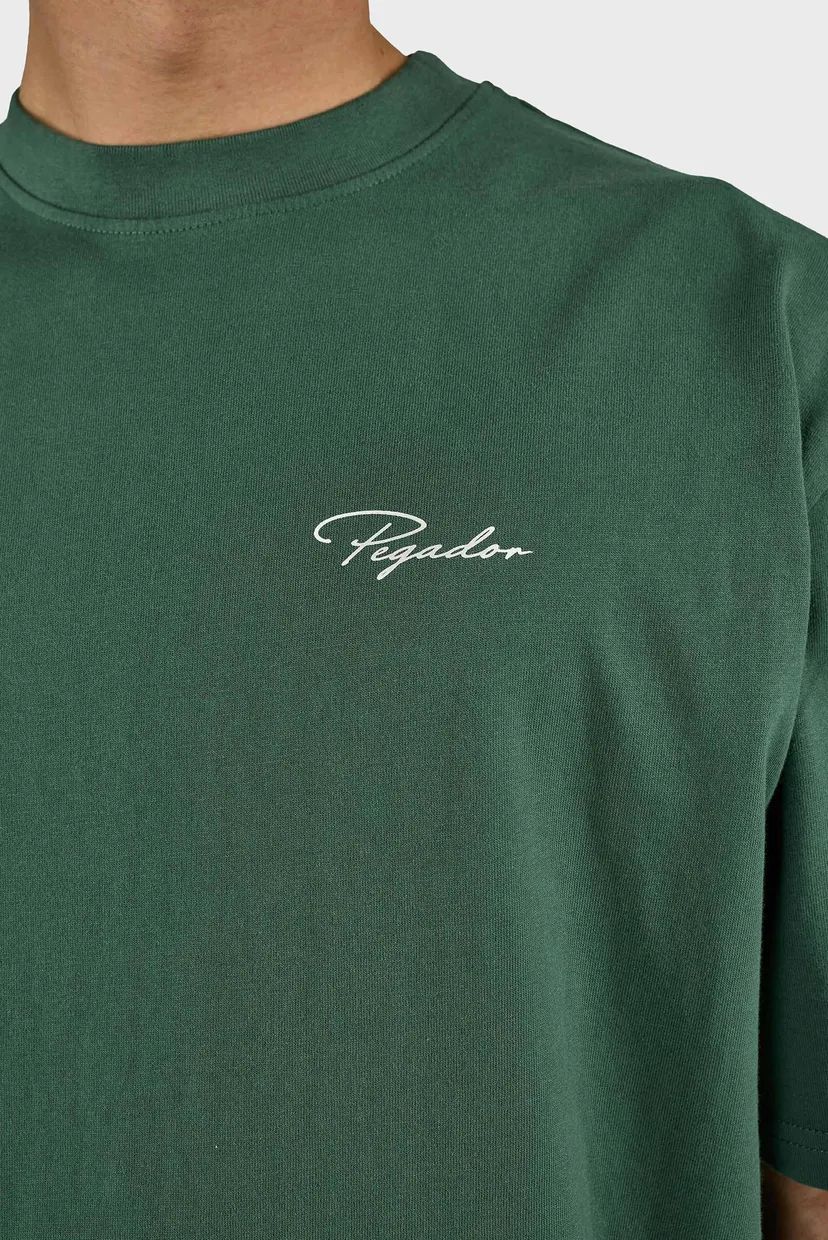 Мужская зеленая футболка Pike Oversized 4