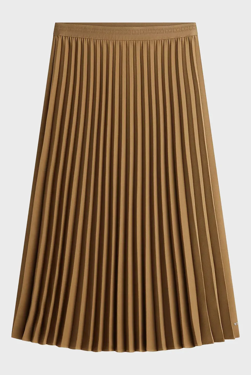 Женская коричневая плиссированная юбка FLUID PLEATED 5