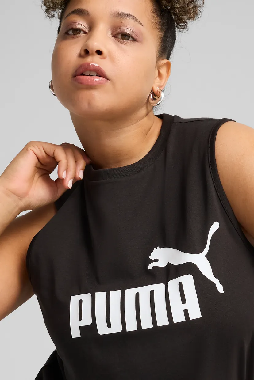 Жіноча чорна майка ESS No. 1 Logo Slim Tank Women 4