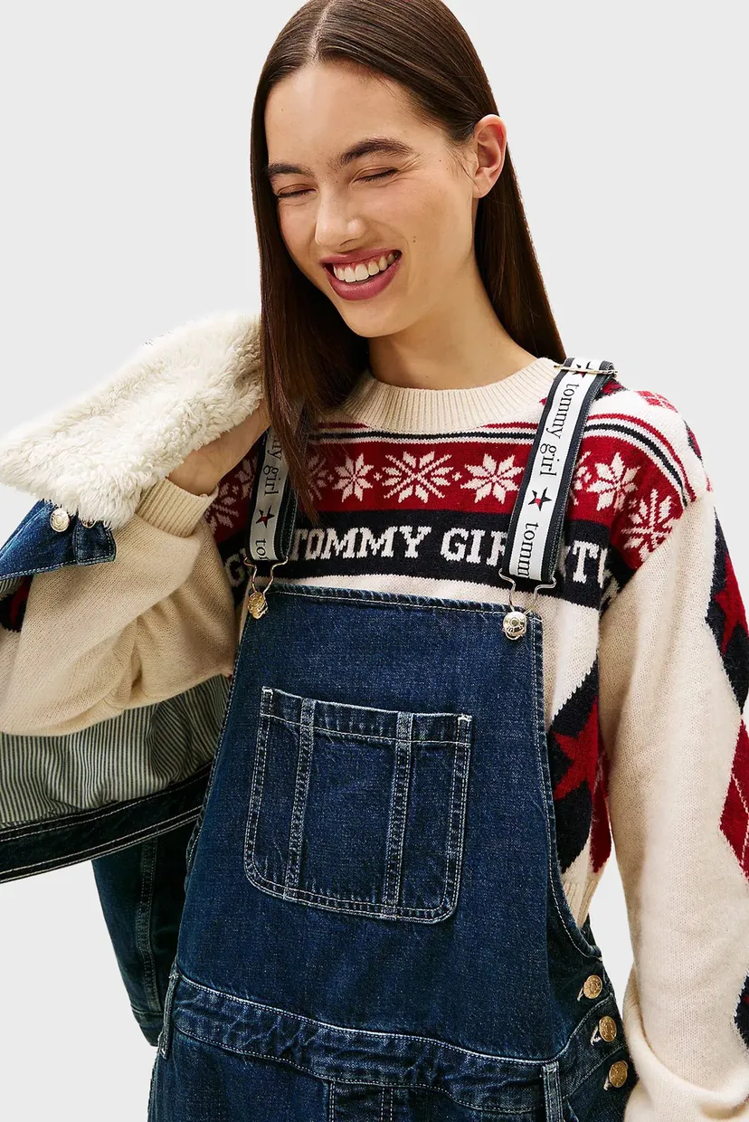 Женская синяя джинсовая куртка TOMMY GIRL TRUCKER 6