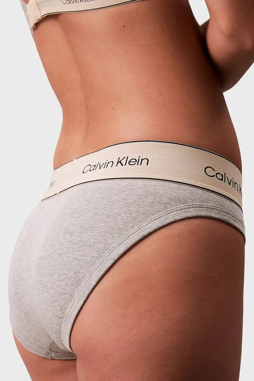 Женские серые трусики TANGA 5