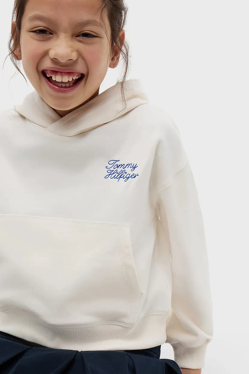 Детское белое худи TOMMY HILFIGER HOODIE 4