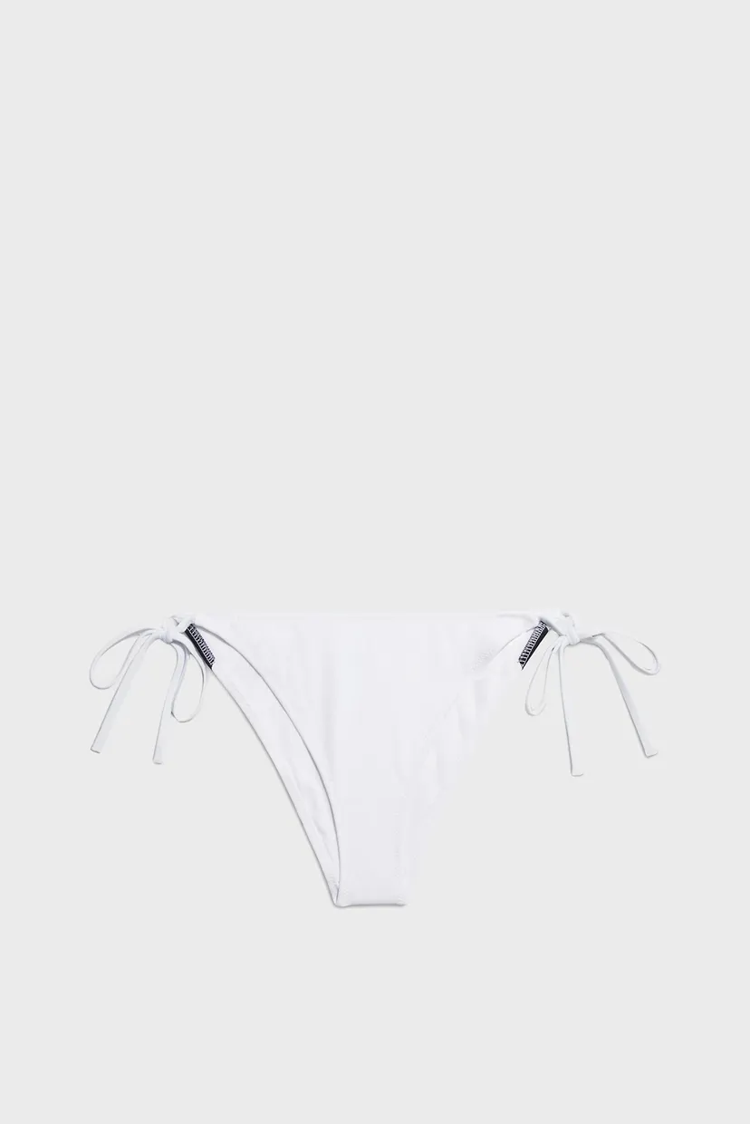 Женские белые трусики от купальника STRING SIDE TIE CHEEKY BIKINI 5