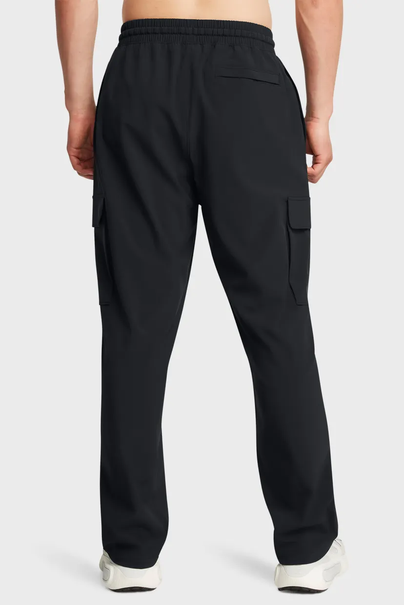 Чоловічі чорні спортивні штани UA Vibe Woven Cargo Pants 3
