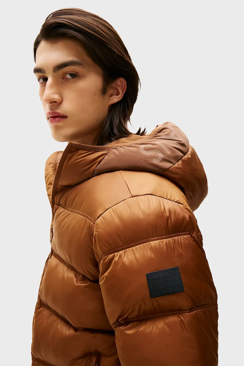 Чоловіча руда куртка HOODED 4