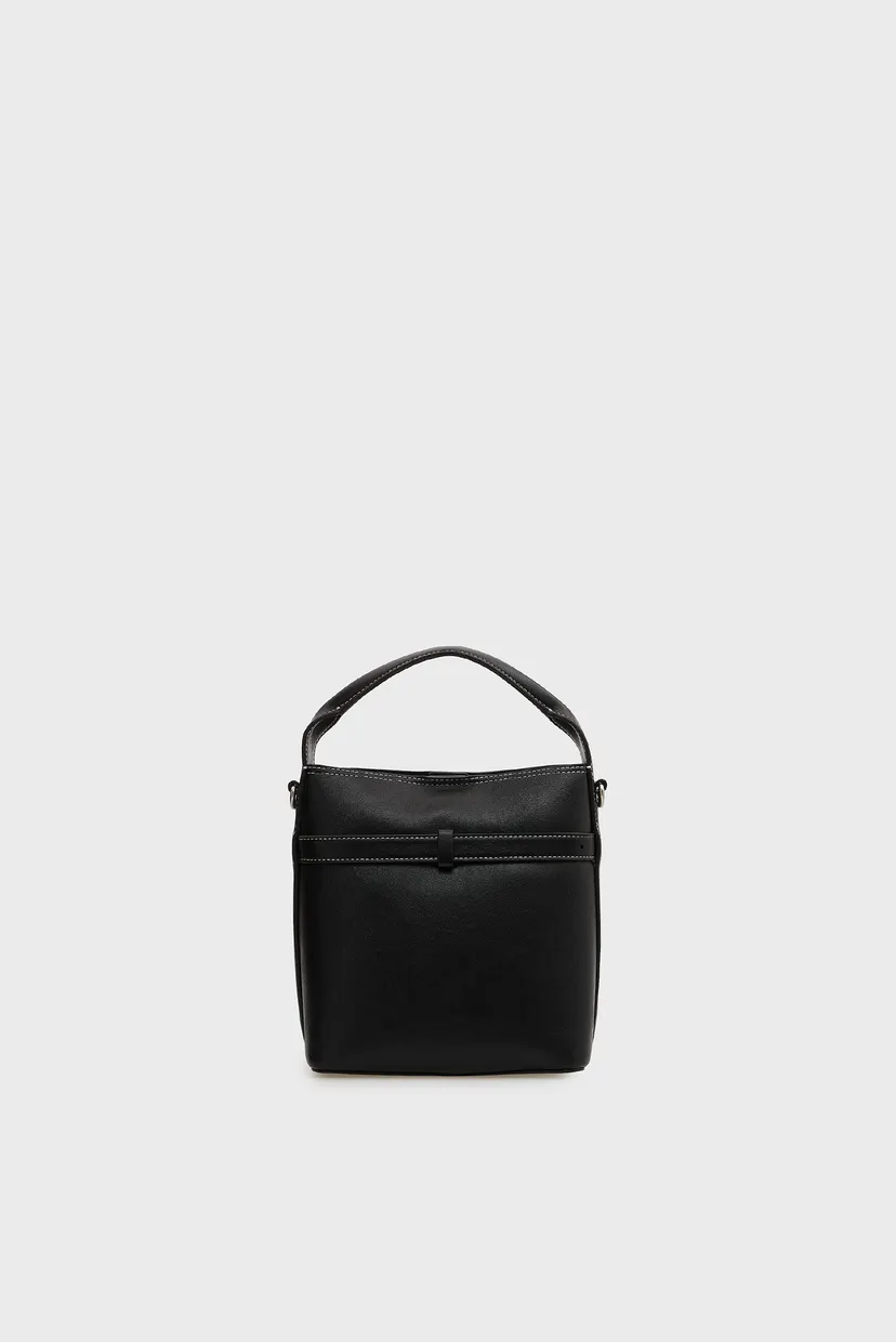 Жіноча чорна сумка BUCKLE MINI CROSSBODY 4