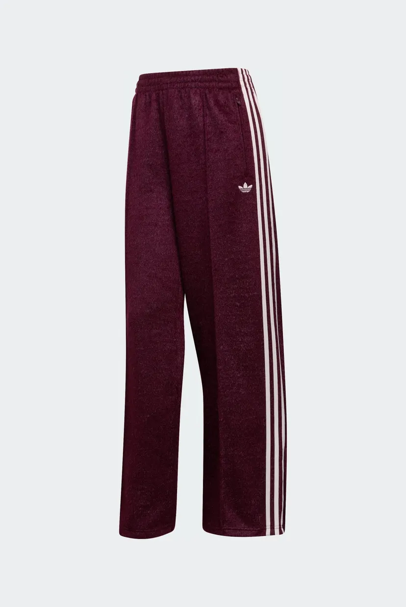 Жіночі бордові спортивні штани ADIDAS ORIGINALS MOHAIR FIREBIRD LOOSE TRACK 6