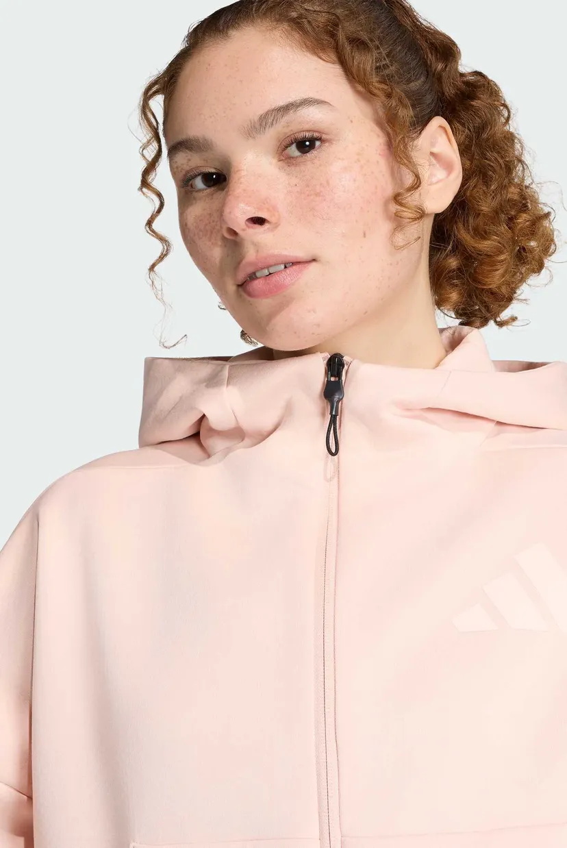 Жіноче рожеве худі adidas Z.N.E. Full-Zip 4