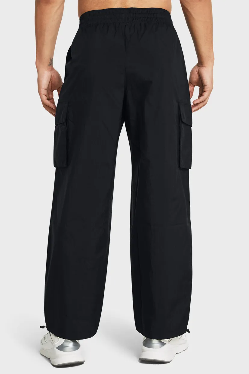 Мужские черные карго UA Crinkle Woven Pant 3
