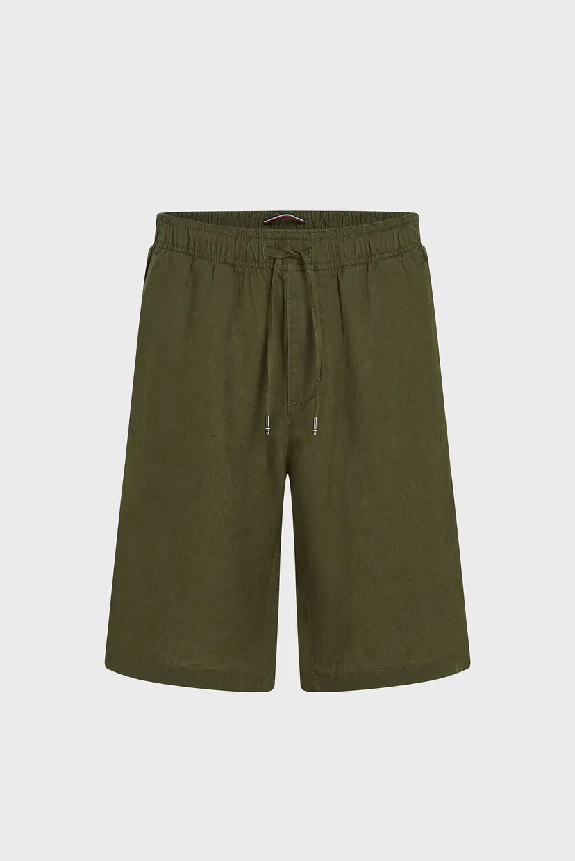 Чоловічі оливкові лляні шорти HARLEM PO LINEN 5
