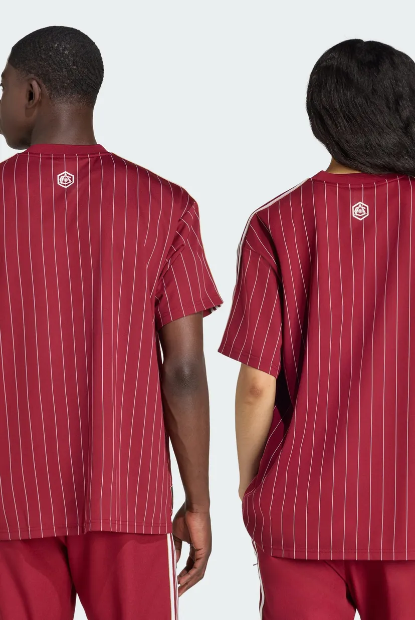 Бордовая футболка в полоску Arsenal Terrace Icons (унисекс) 4