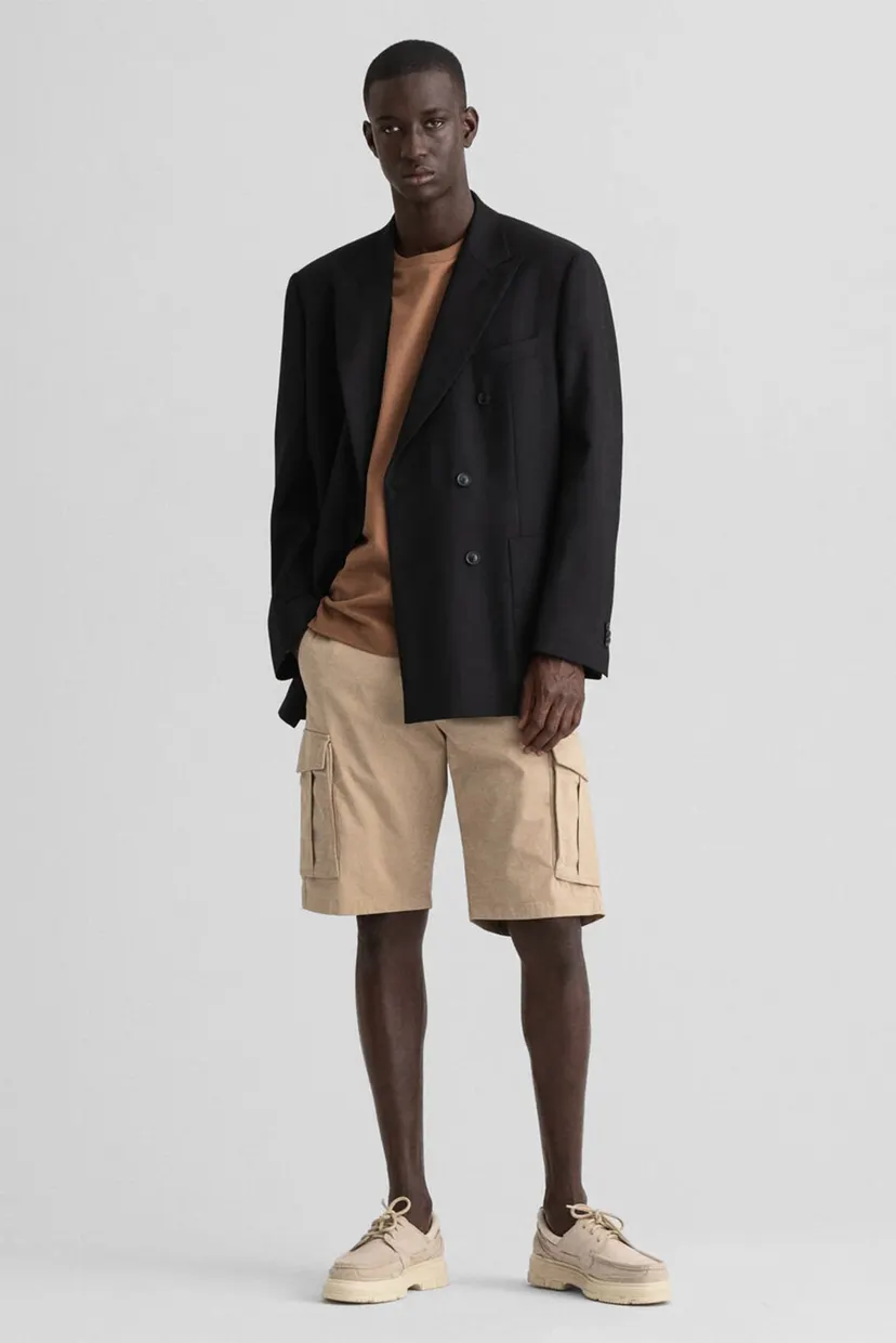 Чоловічі бежеві шорти RELAXED TWILL CARGO 4
