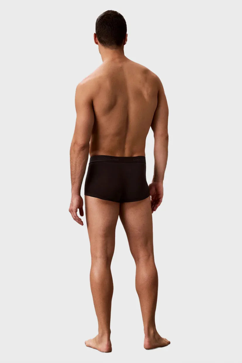 Мужские черные боксеры (3 шт) LOW RISE TRUNK 3