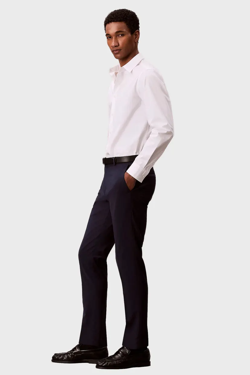 Мужские темно-синие шерстяные брюки TROUSER 3