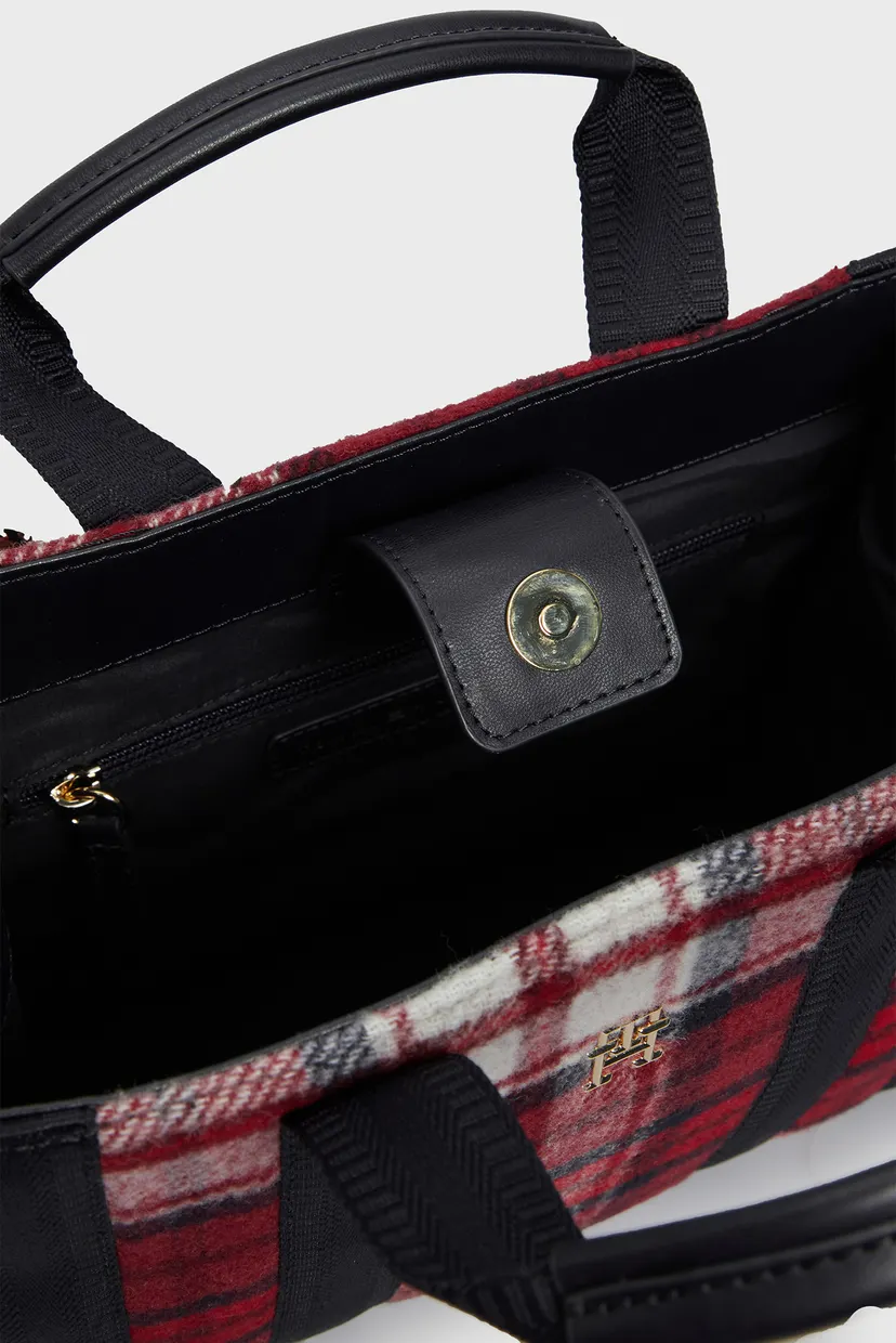 Жіноча картата сумка TH IDENTITY SMALL TOTE CHECK 6