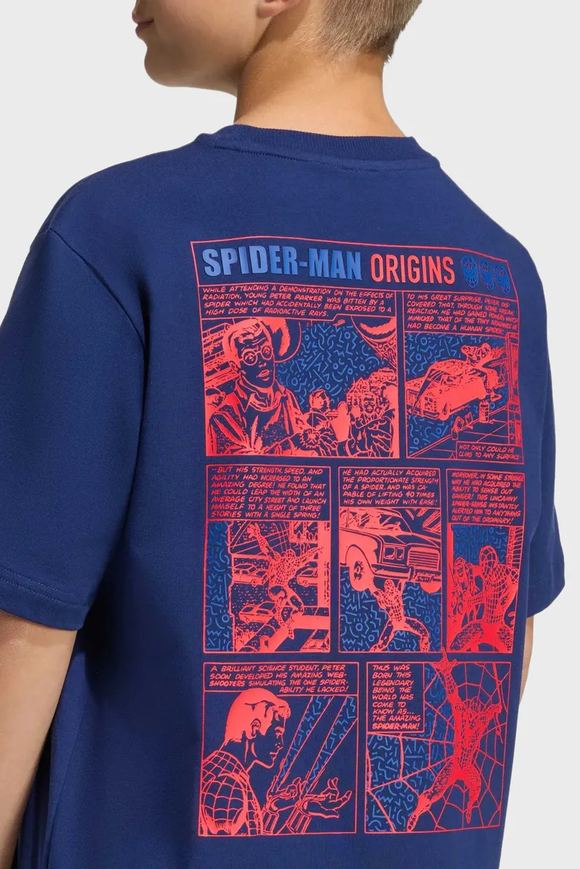 Дитяча темно-синя футболка ADIDAS MARVEL SPIDER-MAN GRAPHICS 5