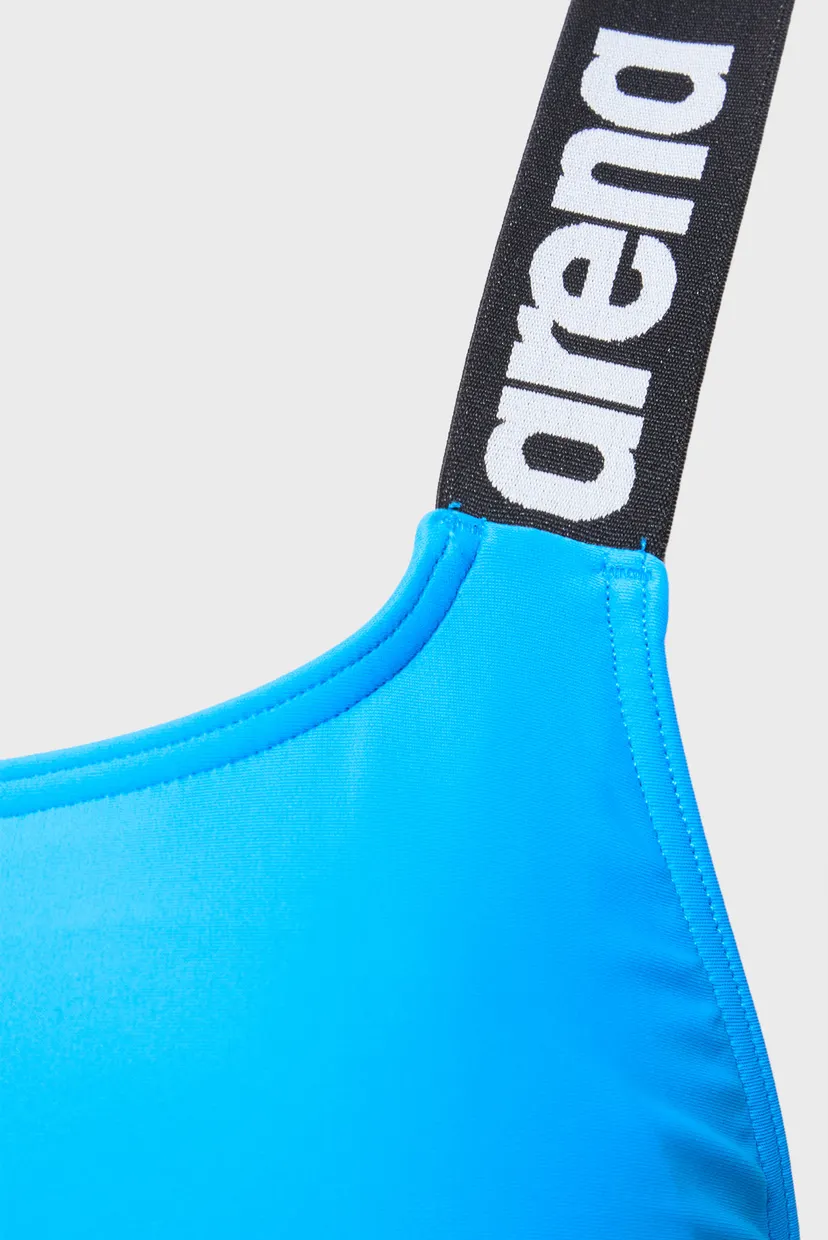 Женский синий купальник ELASTIC SOLID SWIMSUIT 3