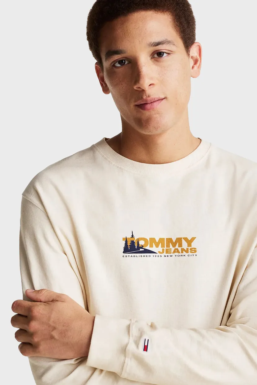 Мужской бежевый лонгслив TJM LS EXPLORER TEE 5
