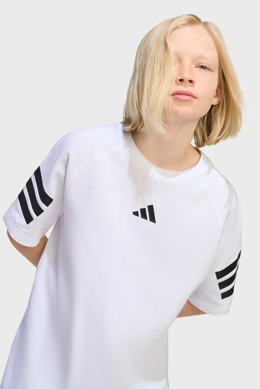 Дитяча біла футболка FUTURE ICONS 3 STRIPES 5