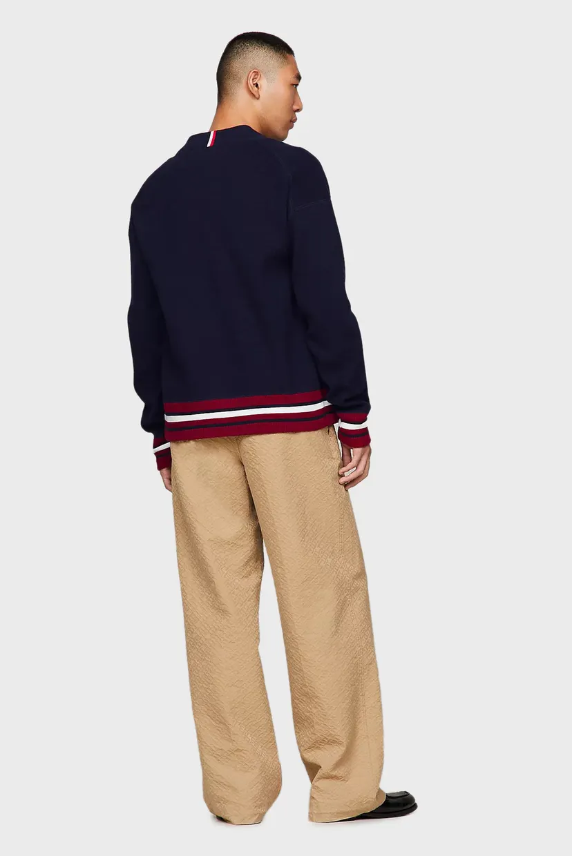 Чоловічий темно-синій кардиган MONOGRAM VARSITY BOMBER 3