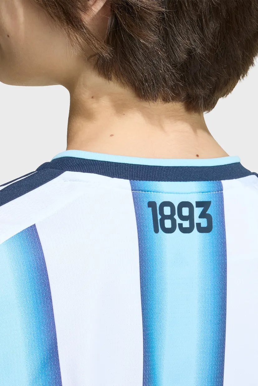 Дитяча біла футболка у смужку Argentina 26 Home Replica Messi Kids 7