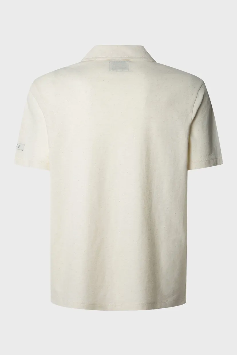 Чоловіче біле поло PLAIN PURNEY POLO 6