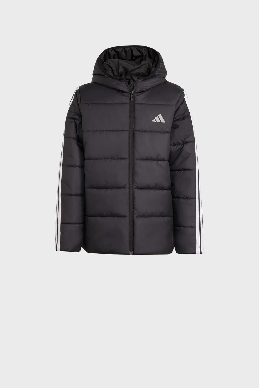 Дитяча чорна куртка Essentials 3-Stripes Padded Kids 8