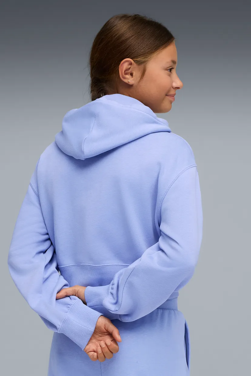 Дитяче бузкове худі WARDROBE ESS Short Length Hoodie Youth 3